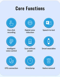 Enregistreur vidéo Sports Montre intelligente Enregistreur vocal Bracelet intelligent professionnel Enregistrement Réduction du bruit HD - Product Image 6