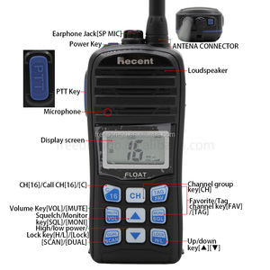 วิทยุสื่อสารทางทะเลแบบลอยน้ำได้ รุ่น RS-35ME ป้องกันการเกิดไฟฟ้าสถิต ทนทานต่อการใช้งานในสภาพน้ำ ระดับ IPX7 - Product Image 2