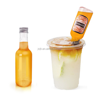 Bouteilles à liqueur, tequila, alcool, vin, mini-bouteilles en plastique vides de 100 ml et 150 ml avec bouchon à vis