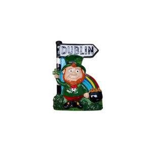 Imán de resina con diseño de personaje tridimensional para refrigerador, estilo irlandés, venta al por mayor del fabricante, accesorios para el hogar. - Product Image 5
