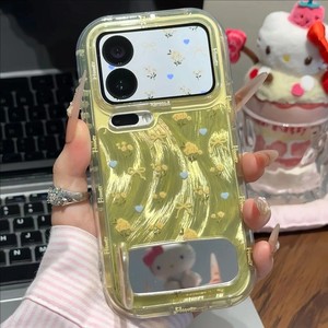 Coque de téléphone antichoc en TPU à motif floral rose et jaune printanier pour 17/16 Pro Max pour <span class=keywords><strong>Mate</strong></span> 70 Honor - Product Image 2