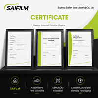 Film de protection de carrosserie automobile auto-réparant anti-rayures en TPU, couleur changeante, or satiné et vert, SAIFILM SFM-TPU, garantie 5 ans, vente en gros