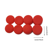 Capuchons de joystick antidérapants en silicone multicolores 8-en-1 à profil haut et bas pour manettes PS5/PS4/Xbox One/Switch Pro