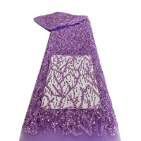 Européen Américain Africain Moyen-Orient Brodé Paillettes Dentelle Tissu Tricot Maille Perles Perles Tube Tricoté Techniques