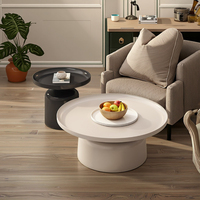 Ensemble de table basse de style crème minimaliste moderne à vendre à chaud Table d'appoint en bois de conception simple créative pour un usage domestique pour les petits