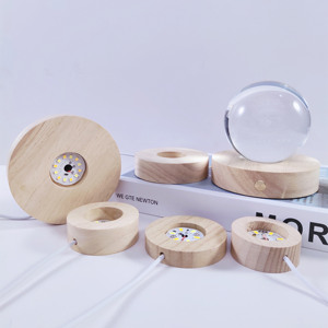 120cm tinh tế thủy tinh pha lê bóng đèn <span class=keywords><strong>LED</strong></span> tự nhiên rắn cao su gỗ cơ sở sáng ánh sáng mềm mại hoàn hảo kỳ nghỉ cung cấp quà tặng - Product Image 6