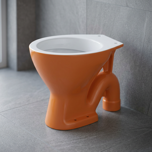 Ensemble WC européen décoratif en céramique Vitrosa bleu bicolore avec siphon S/P - Product Image 5