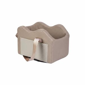 Siège de voiture pour chien, siège de console centrale, siège rehausseur pour animaux de compagnie pour petits chiens (Champagne + Khaki) - Product Image 1