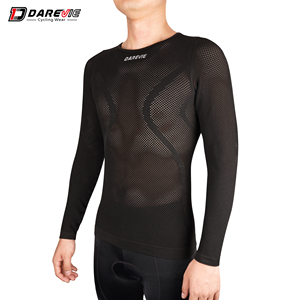 <span class=keywords><strong>Maglia</strong></span> a Compressione Funzionale Senza Cuciture a Maniche Lunghe, Strato Base per <span class=keywords><strong>Ciclismo</strong></span>, Jersey da Bicicletta - Product Image 4