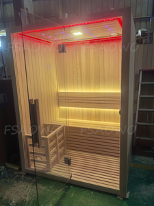 Petite <span class=keywords><strong>maison</strong></span> de sauna CE pour 2-3 personnes, sauna sec en hemlock, pièce chauffée en thermo-pin, sauna infrarouge solide Wason Sexy, générateur d'<span class=keywords><strong>oxygène</strong></span> - Product Image 5