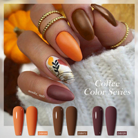 MTSSII Vernis à Ongles Semi-Permanent de Couleur Nude de 6ml UV/LED Art Manucure Gel Vernis