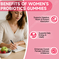 OEM Probiotica Gummies voor Volwassen Vrouwen, Supplementen met Prebiotica en Cranberry voor Antioxidanten & Vitaliteit, Gezondheid van de Spijsvertering en Urinewegen