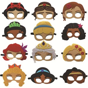 Masque de princesse de <span class=keywords><strong>bal</strong></span> pour enfants Costume décoratif Accessoires d'habillage pour les fêtes d'anniversaire de remise des diplômes et de Thanksgiving - Product Image 2