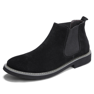 Botas de Hombre Borsa, Botas de Piel Auténtica hasta el Tobillo, <span class=keywords><strong>Punta</strong></span> Puntiaguda, Botas Chelsea Cómodas para Hombre - Product Image 4