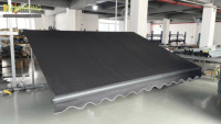 Auvent rétractable en aluminium avec commande électrique manuelle, résistant au vent, anti-UV, pour patio, jardin, balcon, usage commercial