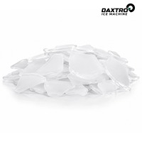 Machine à glace en paillettes industrielle de 5 tonnes, refroidie par eau, conviviale, robuste et intelligente pour la présentation de fruits de mer, la vente au détail et les marchés de poisson