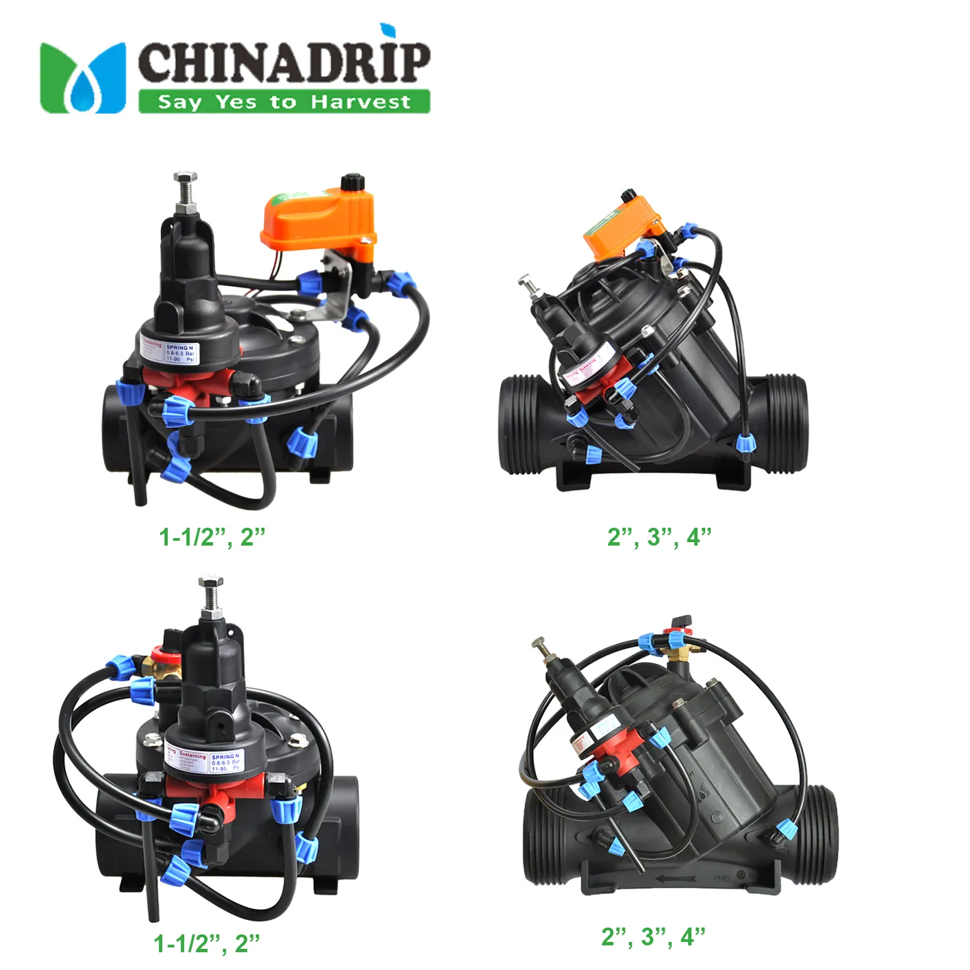 3 pulgadas tres hidráulica Manual de reducción de presión válvula de solenoide para el sistema de riego por goteo