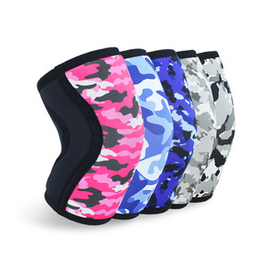 Genouillères de compression 7 mm personnalisables avec logo pour haltérophilie, powerlifting, squats et gym – Vente en gros 2026 - Product Image 2