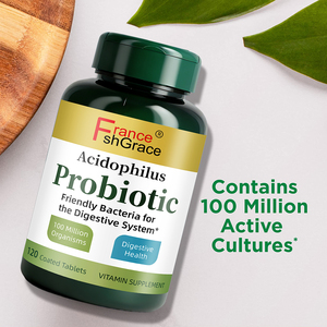 Customized Logo Acidophilus <b>Probiotic</b> Supplement for Women and Men Support Digestive Health Dietary Acidophilus <b>Probiotic</b> <b>Tablet</b> - Product Image 6