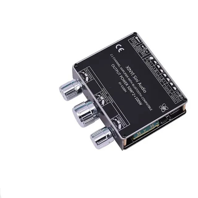 XY-E100H BT 5.1 Audio Amplifier Board TPA3116D2 Power Amplifier Board AUX Audio 50W*2+100W Wireless Module Audio AMP