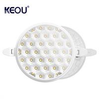 Bomlook — panneau lumineux à led 18w, intensité variable, sans cadre, lampe ronde, nouveau design