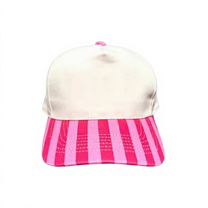 Personaliza el Logotipo y el Color, Gorra de 5 Paneles, Perfil Medio, Dos Tonos, a Rayas, Fabricada en Vietnam, Informal, Deportiva, para Exteriores, Ropa Urbana para Mujer - Product Image 1