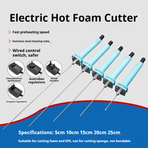 Couteau thermique électrique à lame en acier inoxydable pour découpe de mousse, gravure, rainurage, façonnage et poinçonnage, idéal pour le coton perlé et les panneaux KT - Product Image 6