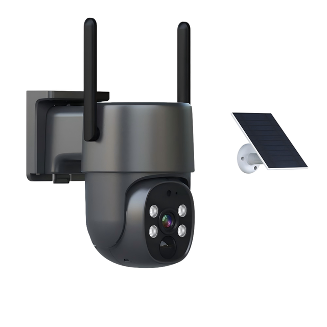 Hot Selling 4MP HD CCTV IP Smart Solar Camera Two-Way Audio Wide Angle CMOS 4G Sim Card Built-in Battery Network Security Camera