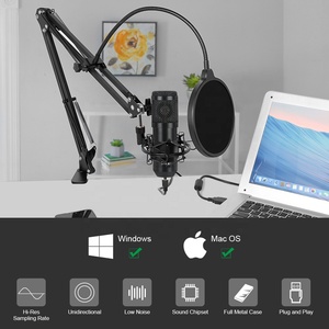 Profesional Venta caliente cable brazo soporte de escritorio usb computadora de escritorio de streaming micrófono conjunto - Product Image 2