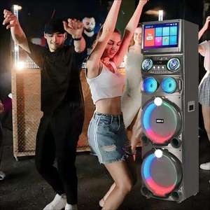 Altavoz GD-1419 Parlante Youtube >800w de alta potencia, altavoz activo con ruedas para V5.0, RGB LED, carga inalámbrica, micrófono incorporado - Product Image 5