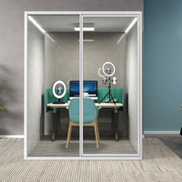 Cabine téléphonique et poste de travail modernes en acier – Cabine insonorisée pour appels privés, idéale pour hôtels et entrepôts