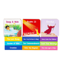 Impression personnalisée de livres d'apprentissage de la Sainte Bible chrétienne pour enfants de 4 à 10 ans sur demande