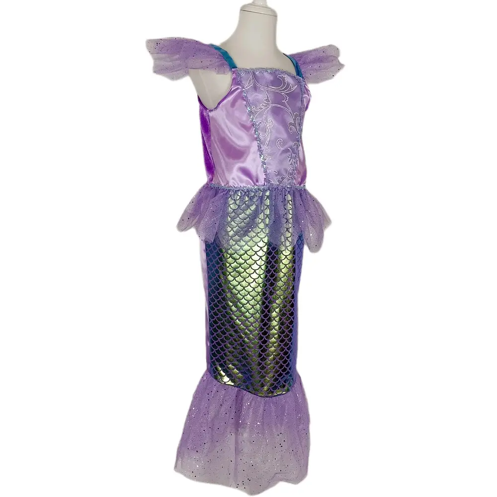 Werbe Kinder Mädchen Halloween Karneval Meerjungfrau Kleid Kostüm Cosplay Meerjungfrau Party Kleid
