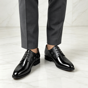 Colección de Bodas 2026, <span class=keywords><strong>Zapatos</strong></span> de Esmoquin Clásicos para <span class=keywords><strong>Hombre</strong></span>, <span class=keywords><strong>Negros</strong></span>, con Brillo Espejo, de Cuero <span class=keywords><strong>Charol</strong></span>, Oxfords, <span class=keywords><strong>Zapatos</strong></span> Formales para Caballero - Product Image 6