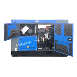 Soundproof diesel generator 25 kva 60hz single phase electric power silent genset