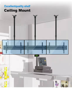 ขายึดทีวีแบบติดเพดานสำหรับงานหนัก - ขายึดแบบปรับได้ระดับเชิงพาณิชย์สำหรับหน้าจอขนาด 30-60 นิ้ว, <span class=keywords><strong>VESA</strong></span> <span class=keywords><strong>800x400</strong></span> - Product Image 1