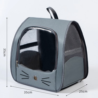 Sac de transport pour animaux de compagnie en nylon, portable, imperméable, respirant, grande capacité, pour chats et chiens, avec fonctions anti-stress