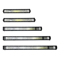 Barre lumineuse LED 12V 24V 3 rangées, blanc/ambre, double couleur, spot et flood combinés, étanche IP67, pour conduite tout-terrain, camion, SUV, VTT, 4x4
