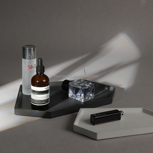 <span class=keywords><strong>ถาด</strong></span>เก็บของสำหรับห้องนั่งเล่น/ห้องน้ำชา รูปทรงเรขาคณิต หลายขนาด ชุดสีขาวด้าน วัสดุคอนกรีต <span class=keywords><strong>ถาด</strong></span>ตกแต่งแบบนุ่ม - Product Image 3