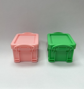 Portable Desktop Mini Plastic Storage Case with Lids Stackable Medicine Storage Organizer Pill Case for Household