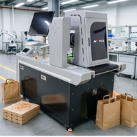 NOVIX Desktop Mini Einpass-Drucker für Schachteln, Papiertüten, Becher Druckmaschine Mini-Verpackungsdrucker mit Druckkopf
