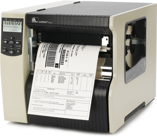 Zebra 220XI4 8inch 203dpi Industrial Barcode Printer Label Printer