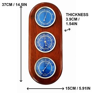 جهاز قياس الحرارة والضغط الجوي والرطوبة من أمبينت ويذر DWS314 مع خشب الكرز - Product Image 2