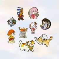 Épingles à revers en métal émaillé dur et souple, design amusant et mignon, vente en gros, badges, anime, épingles à émail personnalisées, dessins animés
