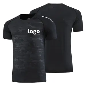 Quick Dry Short Sleeve Print Sport T Shirt Gym Jerseys Fitness Shirt Trainer Running T-Shirt Teenager Breathable Sportswear 243