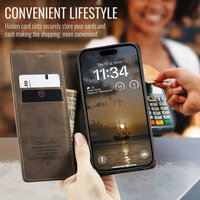 Étui de téléphone antichoc en cuir d'agneau de luxe pour iPhone Duo 18 17 16 Pro Max Air 15 14 13 12 11 Pro XS Max X XR 7 8 SE2