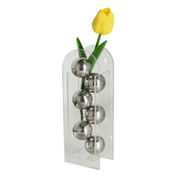 Rangkaian Bunga Akrilik Minimalis Modern Buatan Tangan Kristal Kreatif untuk Ruang Tamu, Pintu Masuk, Vas Bunga Kering