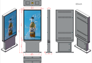 Ban Đầu 4K 65 inch <span class=keywords><strong>LCD</strong></span> Bảng điều chỉnh độ phân giải LD650EQE-FJA1 3840x2160 Độ sáng 500 <span class=keywords><strong>LCD</strong></span> màn hình hiển thị - Product Image 4