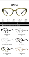 Lunettes de vue œil de chat TR90 anti-lumière bleue pour femmes, monture souple et légère, style rétro, pour jeux sur ordinateur, vente en gros