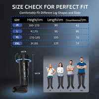 Bottes de récupération à compression thérapeutique 6 chambres, écran LCD, soulagement de la douleur, OEM personnalisé, compression avancée, 8 modes, pression 30-260 mmHg